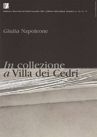 Giulia Napoleone, In collezione a Villa dei Cedri