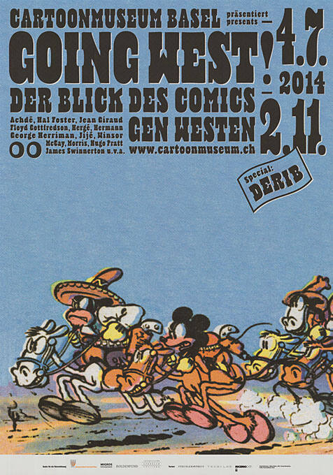Going West! der Blick des Comics gen Westen, Cartoonmuseum Basel präsentiert, presents -