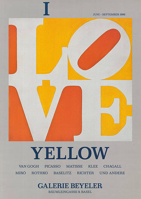 I Love Yellow, Galerie Beyeler