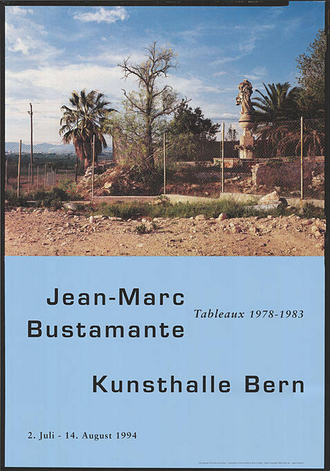 Jean-Marc Bustamante, Kunsthalle Bern