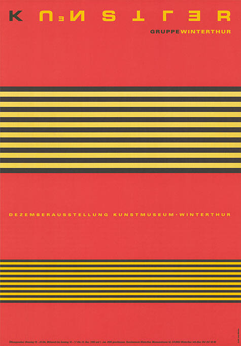 Kuenstler Gruppe Winterthur, Dezemberausstellung Kunstmuseum Winterthur