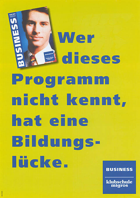 Wer dieses Programm nicht kennt, hat eine Bildungslücke. Business, Klubschule Migros