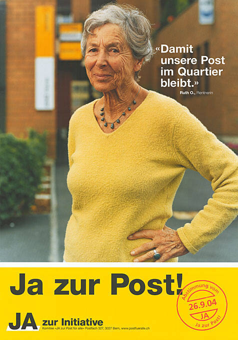 «Damit unsere Post im Quartier bleibt.», Ja zur Post!