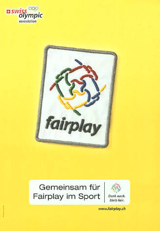 Fairplay, Gemeinsam für Fairplay im Sport, Denk nach. Bleib fair.