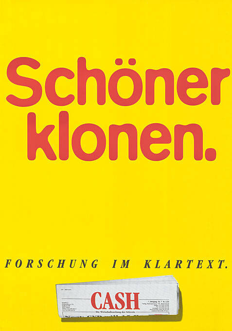 Schöner klonen. Forschung im Klartext. CASH