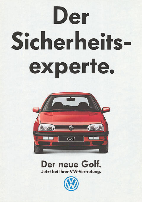 Der Sicherheitsexperte. Der neue Golf. VW