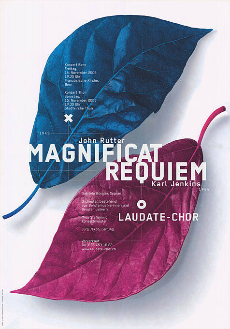 Magnificat Requiem, John Rutter, Karl Jenkins, Französische Kirche Bern