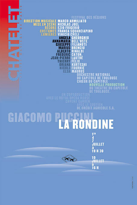 La rondine, Giacomo Puccini, Châtelet