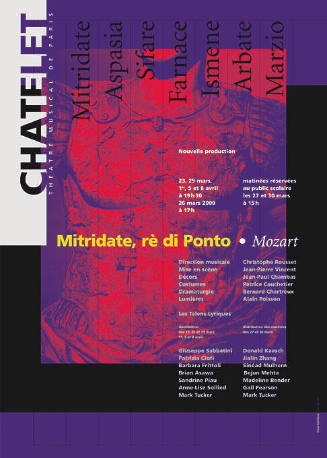 Mitridate, Rè di Ponto, Mozart, Châtelet