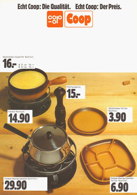 Echt Coop: Die Qualität. Echt Coop: Der Preis.