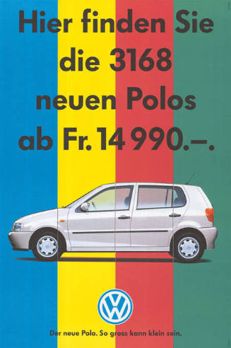 Hier finden Sie die 3168 neuen Polos ab 14990.–. VW