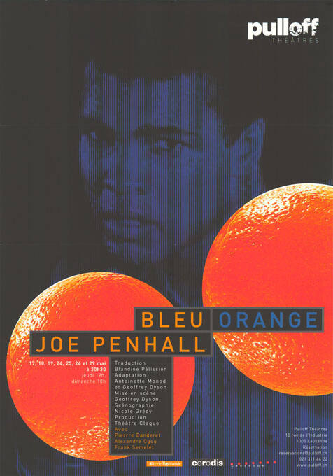 Bleu Orange, Joe Penhall, Pulloff Théâtres