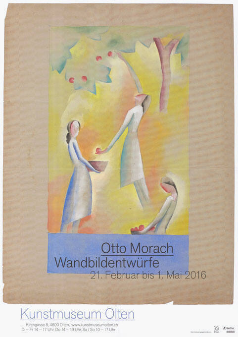 Otto Morach, Wandbildentwürfe, Kunstmuseum Olten