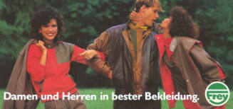 Damen und Herren in bester Bekleidung. Frey