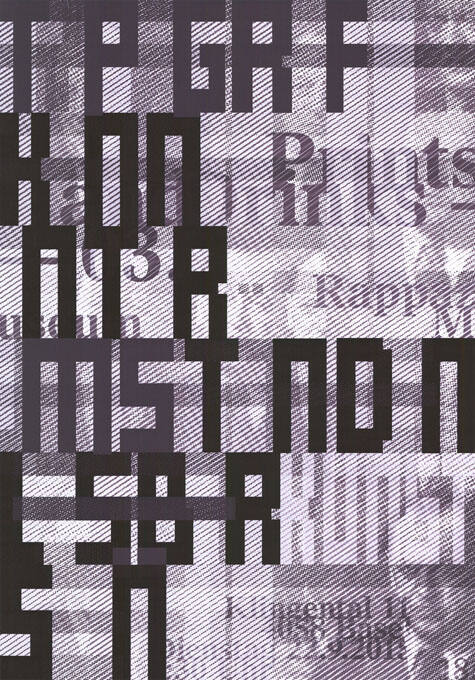 Typographie kann unter Umständen lesbar sein, Prints and Drinks 03, Rappaz Museum