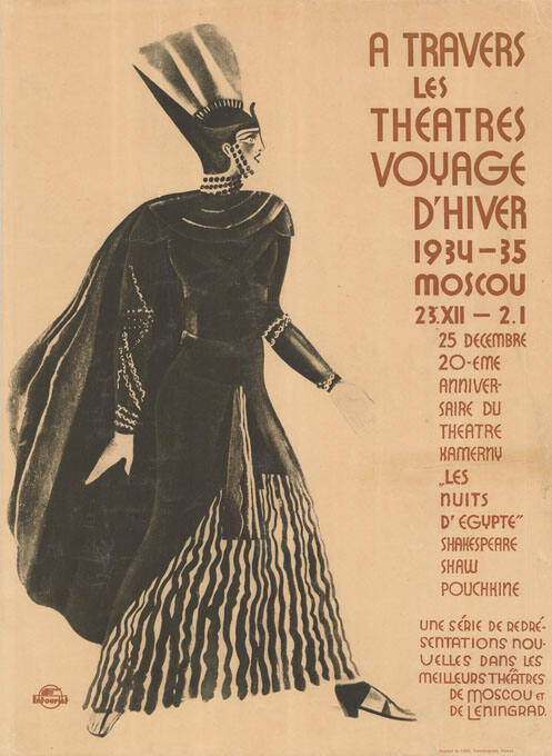 À travers les théâtres, Voyage d’hiver, 1934–35, Moscou