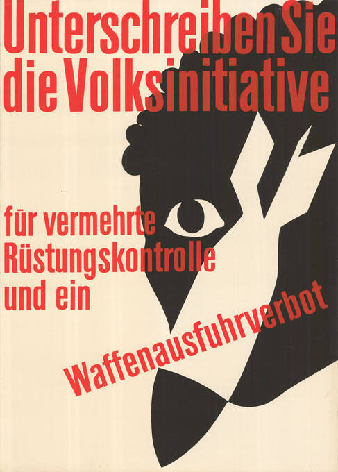 Unterschreiben Sie die Volksinitiative für vermehrte Rüstungskontrolle und ein Waffenausfuhrverbot