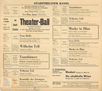 Stadttheater Basel, Im Stadt-Casino, Theater-Ball