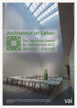 Architektur ist Leben, Der Aga Khan Award for Architecture, VAI, Dornbirn