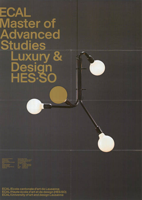 ECAL, Master of Advanced Studies, Luxury & Design HES-SO