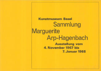 Sammlung Marguerite Arp-Hagenbach, Kunstmuseum Basel