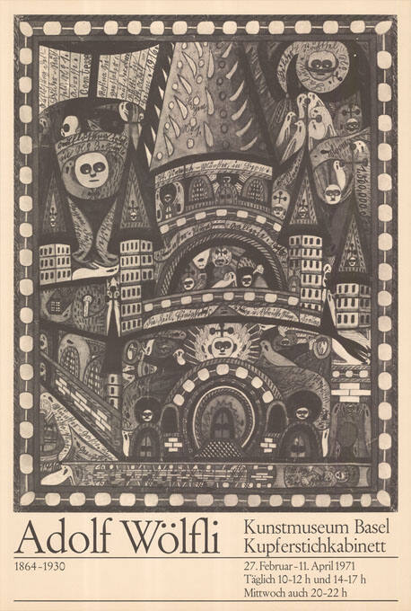 Adolf Wölfli, Kunstmuseum Basel, Kupferstichkabinett