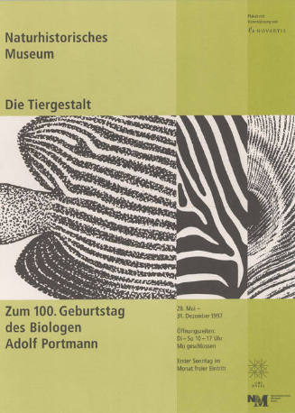 Die Tiergestalt, Zum 100. Geburtstag des Biologen Adolf Portmann, Naturhistorisches Museum Basel