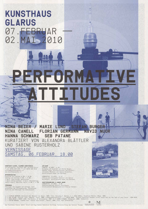 Performative Attitudes, Kunsthaus Glarus