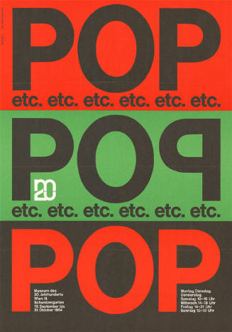 Pop etc., Museum des 20. Jahrhunderts, Wien