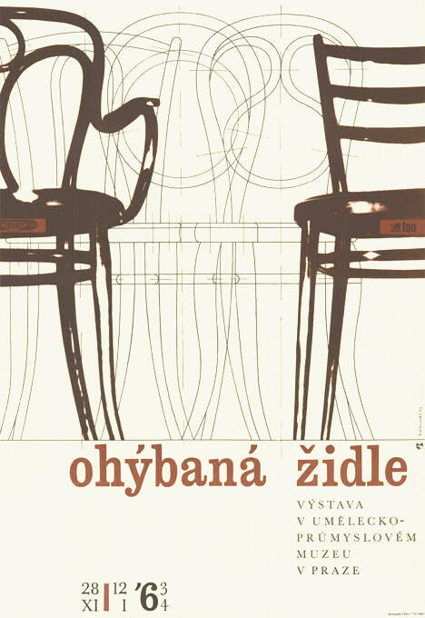 Ohýbaná židle, Výstava v uměleckoprůmyslovém, Muzeu v Praze