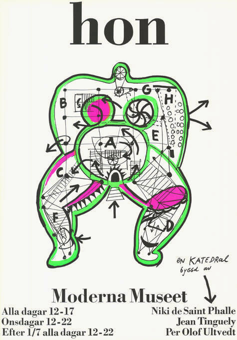 Hon, Niki de Saint Phalle, Jean Tinguely, Per Olof Ultvedt, Moderna Museet, Stockholm