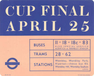 Cup Final, April 25