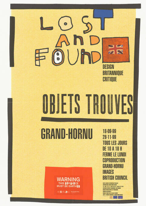 Lost and found, Objets trouvés, Design britannique critique, Grand-Hornu