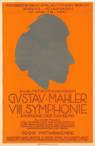 Gustav Mahler, VIII. Symphonie, „Symphonie der Tausend“, Zirkus Schumann, Berlin