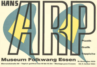 Hans Arp, Plastik, Grafik, Teppiche, Museum Folkwang, Essen