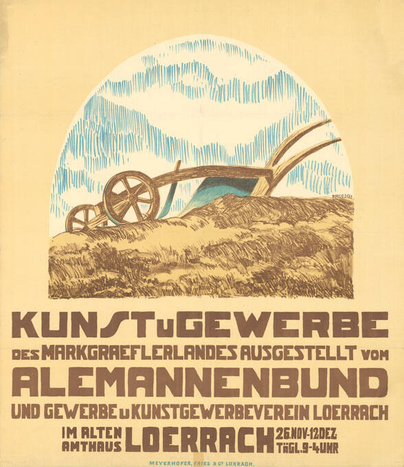 Kunst u. Gewerbe des Markgraeflerlandes ausgestellt vom Alemannenbund und Gewerbe u. Kunstgewerbeverein Loerrach, Im alten Amthaus Loerrach