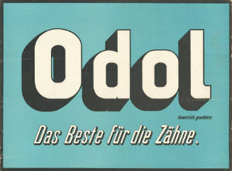 Odol, Das Beste für die Zähne.