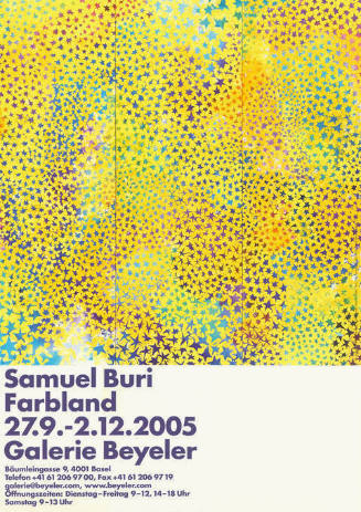 Samuel Buri, Farbland, Galerie Beyeler