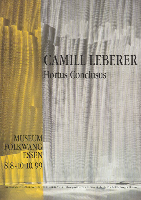 Camill Leberer, Hortus Conclusus, Museum Folkwang, Essen