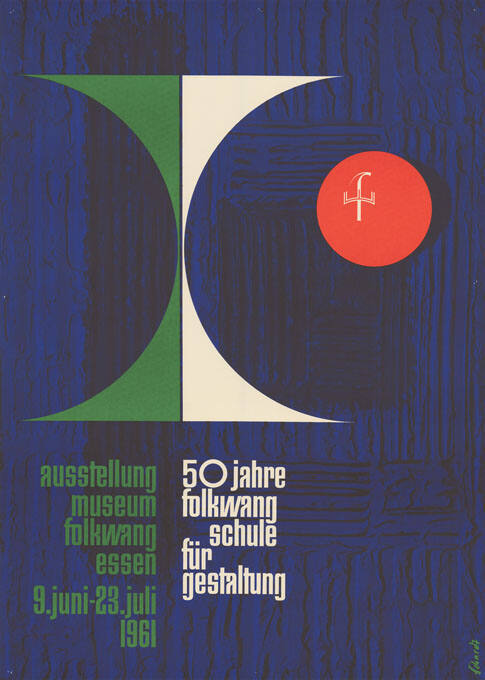 50 Jahre Folkwang Schule für Gestaltung, Ausstellung Museum Folkwang, Essen