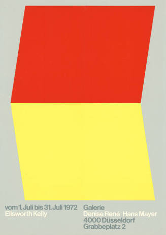 Ellsworth Kelly, Galerie Denise René, Hans Mayer, Düsseldorf