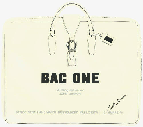 Bag One, 14 Lithographien von John Lennon, Denise René, Hans Mayer, Düsseldorf