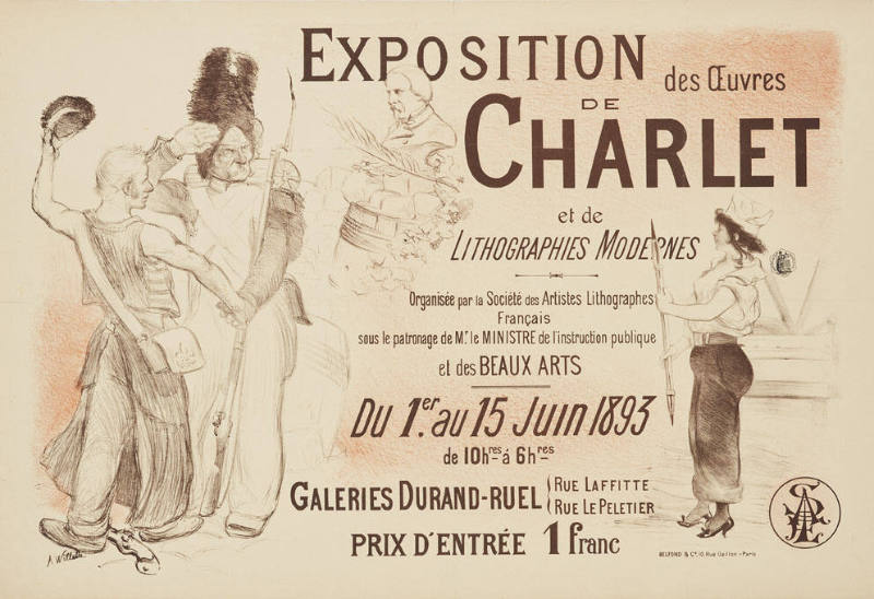 Exposition des Œuvres de Charlet et de Lithographies Modernes, Galeries Durand-Ruel