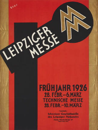 Leipziger Messe, Frühjahr 1926