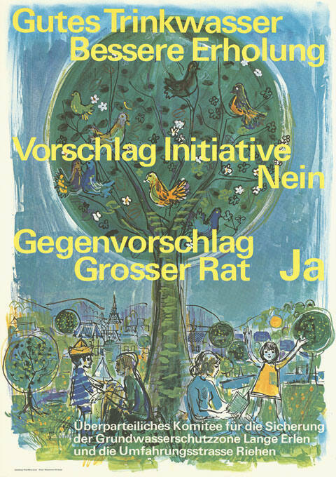 Gutes Trinkwasser, Bessere Erholung, Vorschlag Initiative, Nein, Gegenvorschlag Grosser Rat, Ja