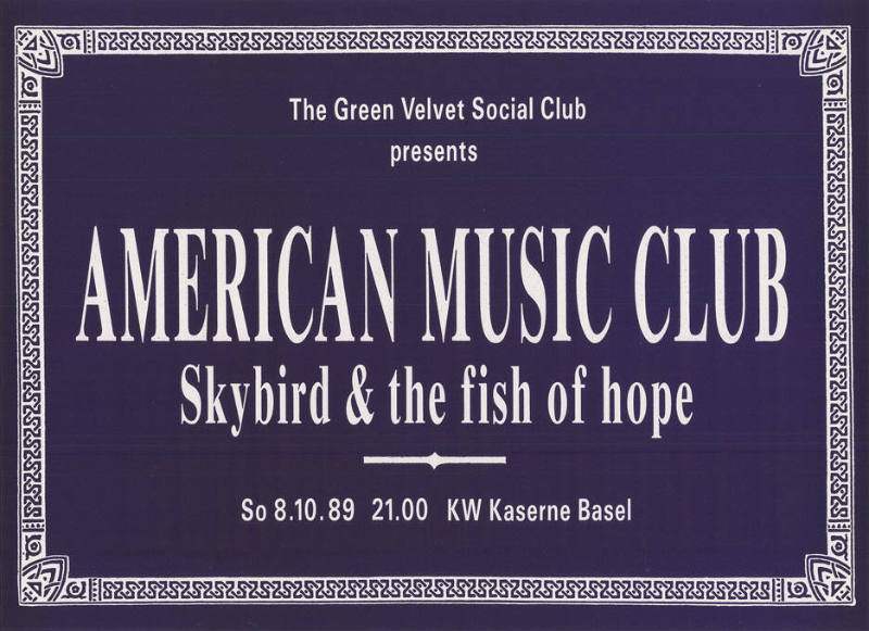 American Music Club, Skybird & the fish of hope, KW Kaserne Basel