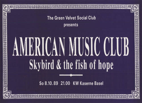 American Music Club, Skybird & the fish of hope, KW Kaserne Basel