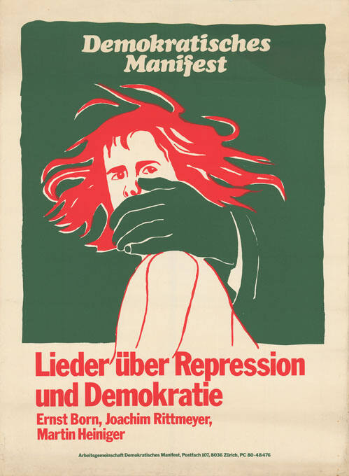 Demokratisches Manifest, Lieder über Repression und Demokratie, Ernst Born, Joachim Rittmeyer, Martin Heiniger