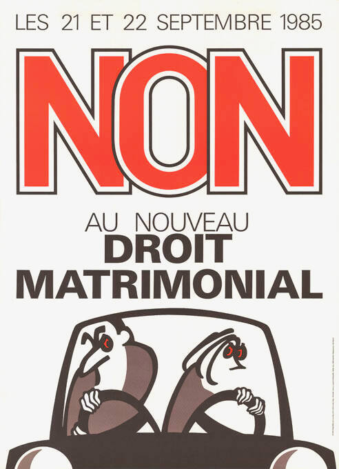 Non au nouveau droit matrimonial