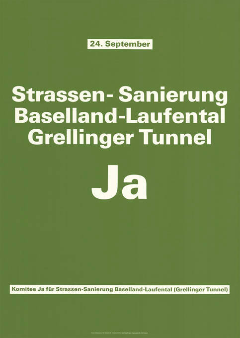 Strassen-Sanierung, Baselland-Laufental, Grellinger Tunnel, Ja